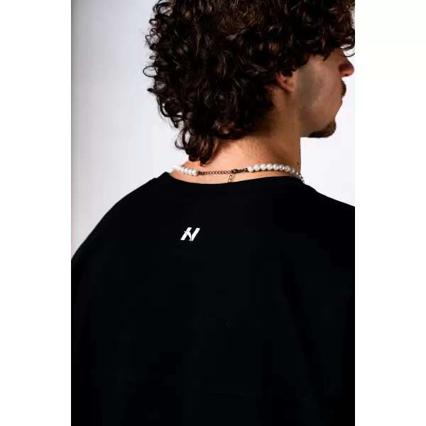  Übergroßes T-Shirt POWER 898 BLACK Nebbia 