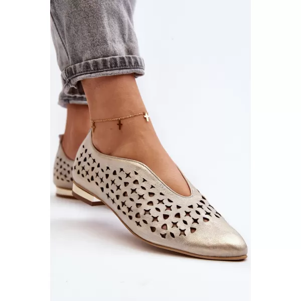  Ballerinas für Damen ZAZOO 2883 GOLD 
