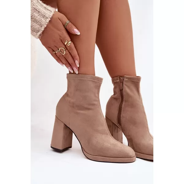  Damenschuhe mit Absatz BOTO KARVELLA 40919 KHAKI 
