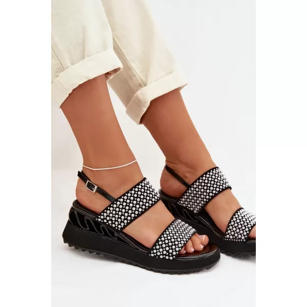  Damensandalen D&A CR61-3067 SCHWARZ 