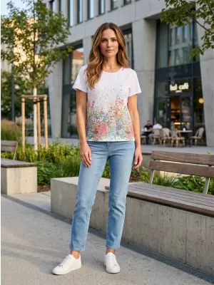 Damen-T-Shirt ALTISPORT HELINA WEIß