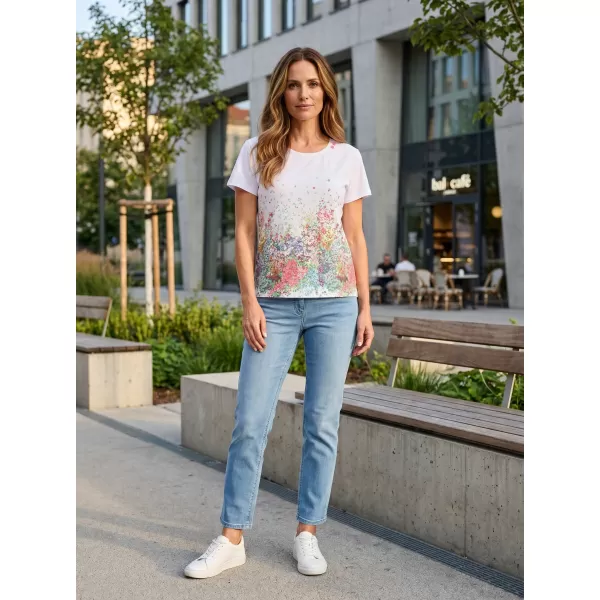  Damen-T-Shirt ALTISPORT HELINA WEIß 