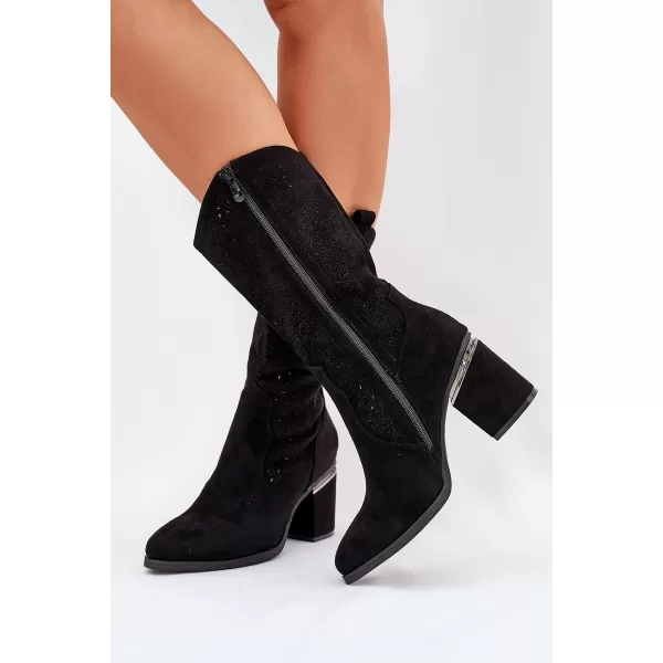  Damenstiefel S.BARSKI HY51-238 SCHWARZ 