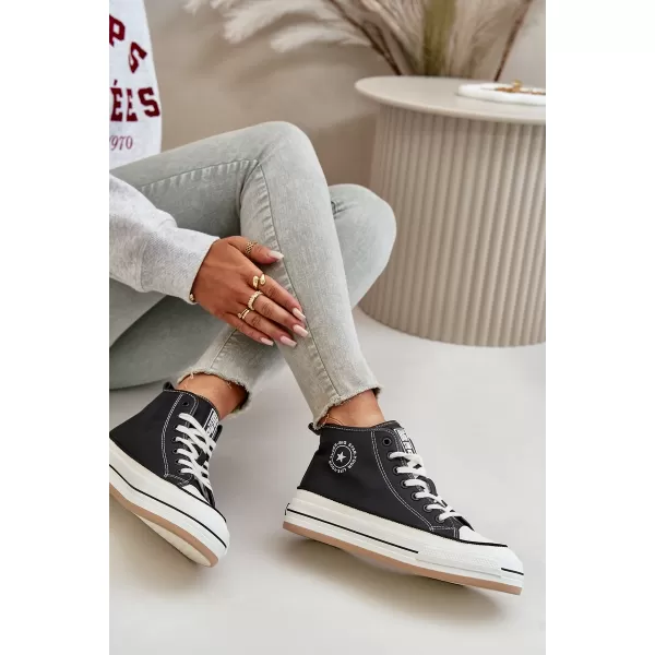  Damen-Sneaker BIG STAR OO274062 SCHWARZ Big Star Shoes 