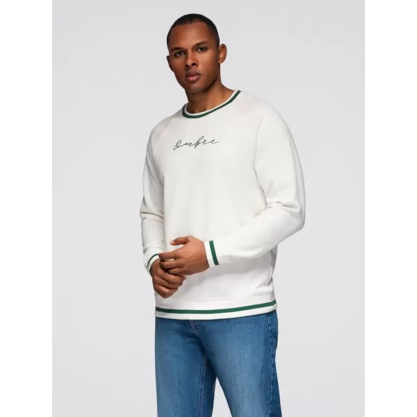  Herren-Sweatshirt OMBRE OM-SSNZ-0244 WEIß 