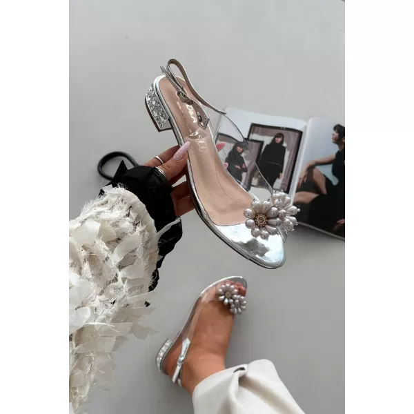  Damensandalen D&A MR52-229 SILBER 
