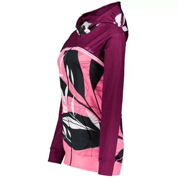  Hochwertiges Damen-Sweatshirt mit Reißverschluss ALTISPORT VOJ/ALW128MI02 ROSA/WEIß 