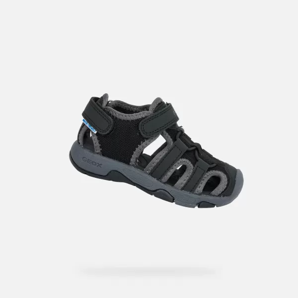  Sandalen für Jungen GEOX MULTY B650FA05014C9999 SCHWARZ 