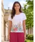 Damen-T-Shirt ALTISPORT HELINA WEIß