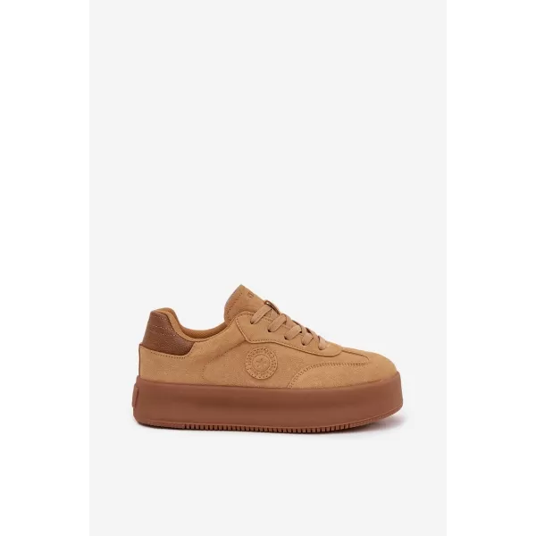  Damen-Sneaker BIG STAR SS274762 BRAUN/BEIGE Big Star Shoes 