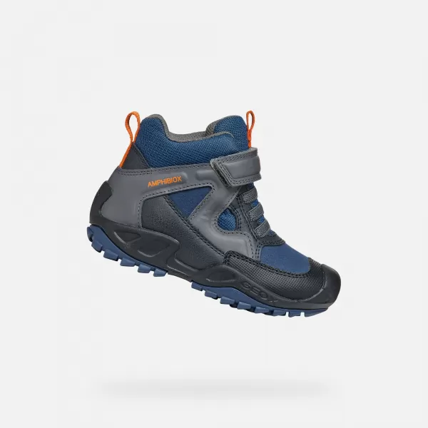  Stiefeletten für Jungen GEOX NESAVAGE A J841WA011BCC0002 BLAU 