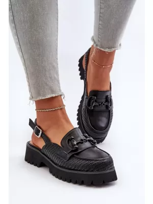 Damensandalen D&A MR38-656 SCHWARZ
