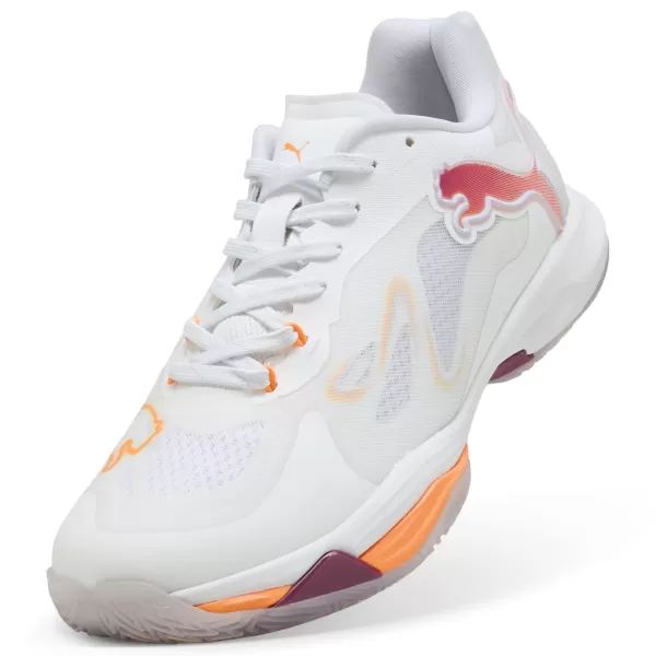  Damenschuhe PUMA VANTAGE NITRO W+ 108563-01 WEIß/BEERE/HITZEFEUER/FLIEDER 