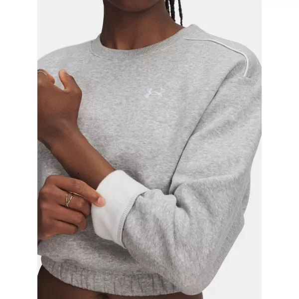  Damen-Sweatshirt UNDER ARMOUR UA RIVAL FLEECE PIPED CREW 6007035-011 GRAU 