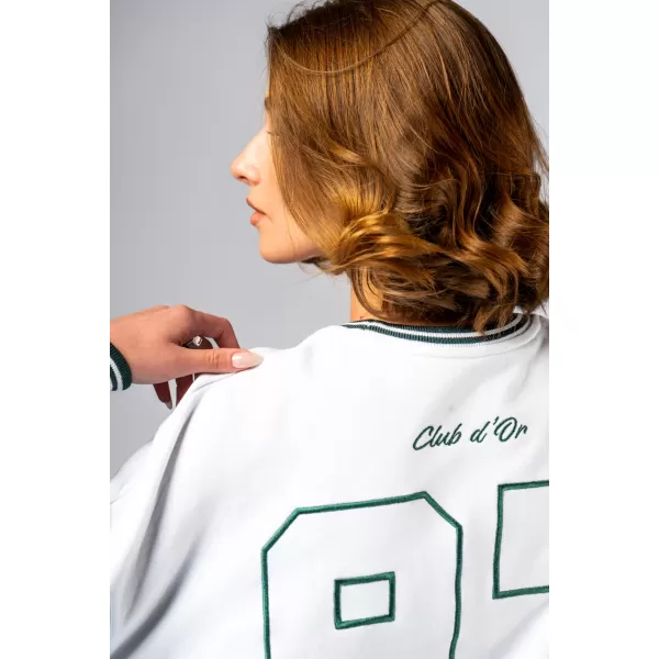  Lounge-Sweatshirt CLUB DOR 642 WHITE Nebbia 