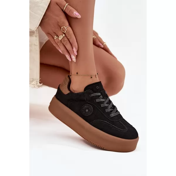  Damen-Sneaker BIG STAR SS274761 SCHWARZ Big Star Shoes 