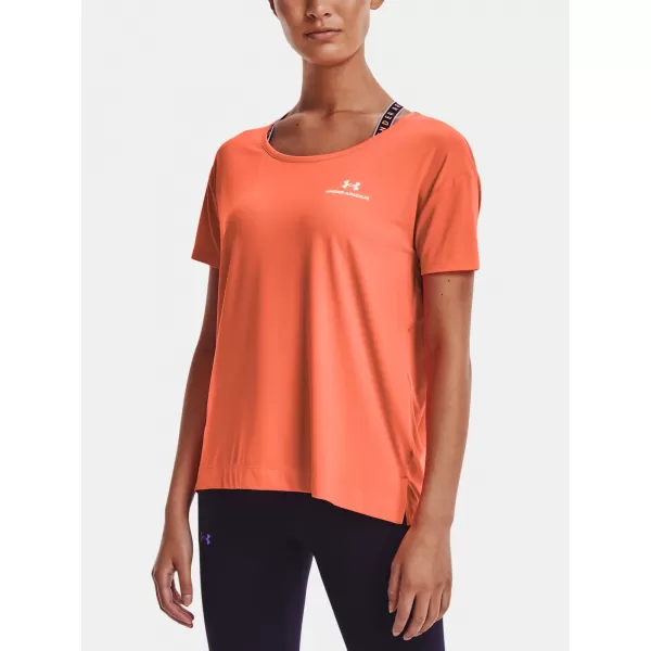  Damen-T-Shirt UNDER ARMOUR UA RUSH ENERGY SS ORANGE 