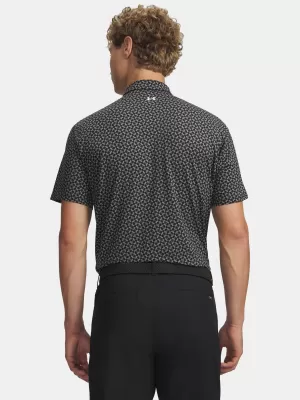 Herren-T-Shirt UNDER ARMOUR T2G PRINTED POLO 6012304-001 SCHWARZ
