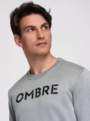 Herren-Sweatshirt OMBRE B1711 GRAUE MELANGE