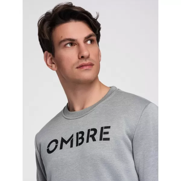  Herren-Sweatshirt OMBRE B1711 GRAUE MELANGE 