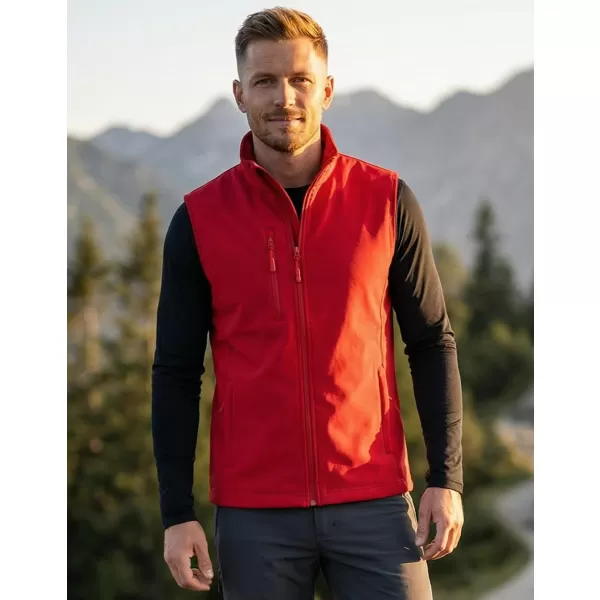  Herren-Softshellweste ALTISPORT NoPrint NP/ALM865 ROT 