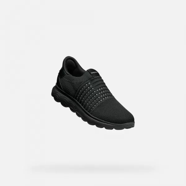  Damen-Sneaker GEOX SPHERICA PLUS G012964 SCHWARZ 
