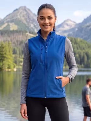 Softshellweste für Damen ALTISPORT NoPrint NP/ALW965 KÖNIGSBLAU