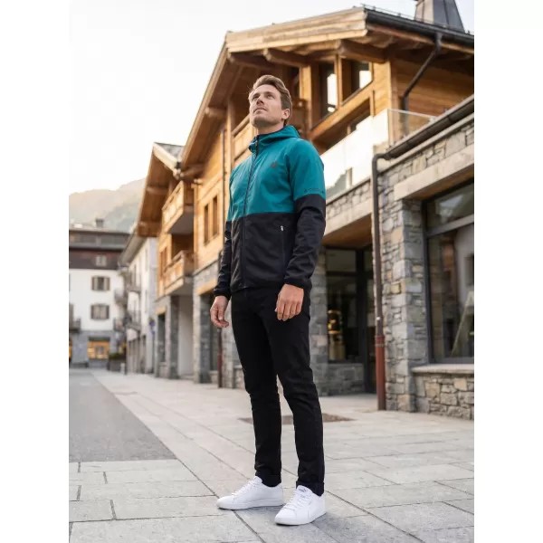  Premium-Softshelljacke für Herren ALTISPORT VOJ/ALM051JACK01 KEROSIN/SCHWARZ 