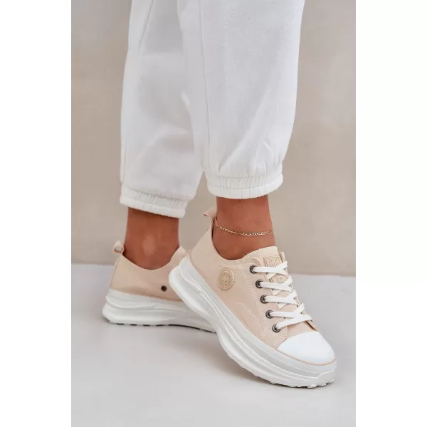  Damen-Sneaker BIG STAR NN274127 BEIGE Big Star Shoes 