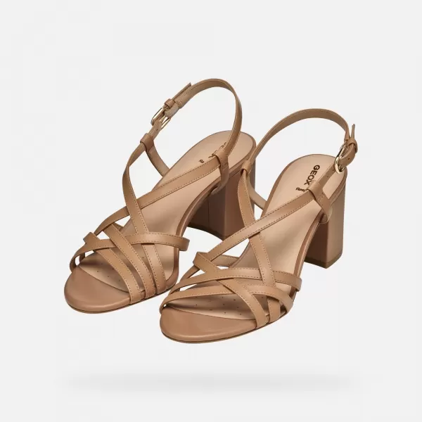  Damensandalen GEOX VIRNILISA 65 S G000930 HELLBRAUN 