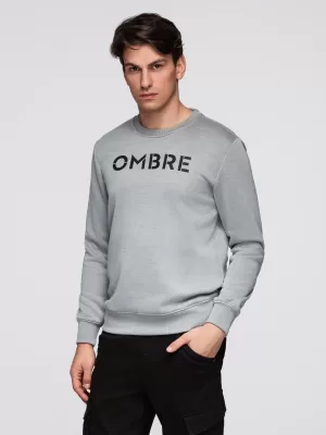 Herren-Sweatshirt OMBRE B1711 GRAUE MELANGE