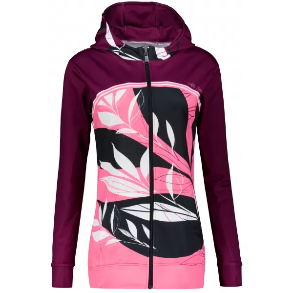  Hochwertiges Damen-Sweatshirt mit Reißverschluss ALTISPORT VOJ/ALW128MI02 ROSA/WEIß 
