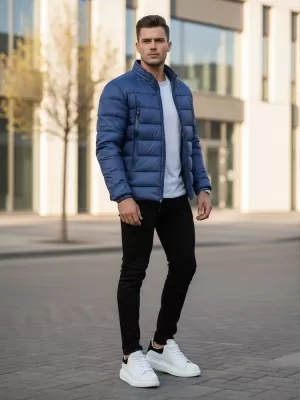Herrenjacke DSTREET TX4446 DUNKELBLAU