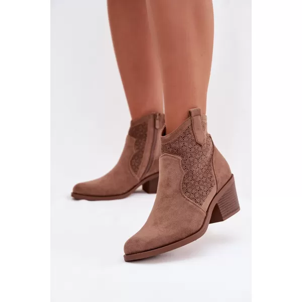  Damenschuhe S.BARSKI HY61-8013 KAFFEE 