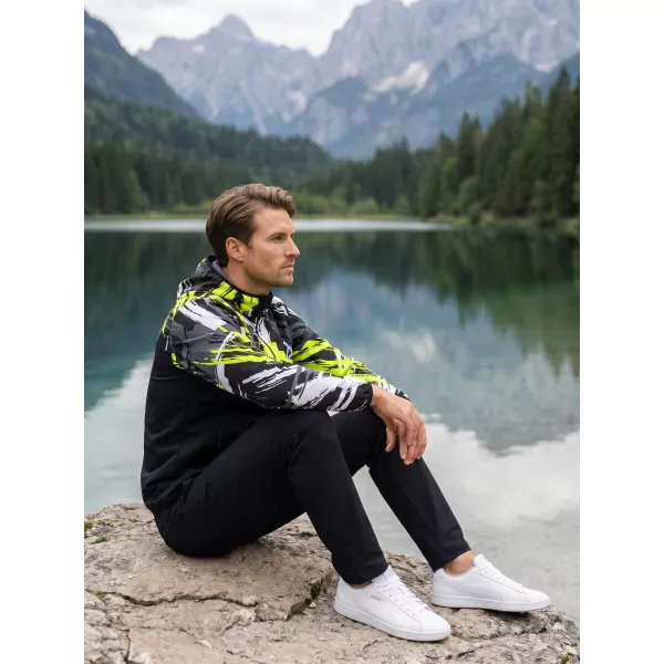  Premium-Softshelljacke für Herren ALTISPORT VOJ/ALM039JACK01 SCHWARZ UND GELB 