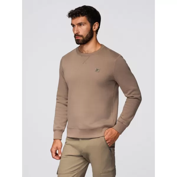  Herren-Sweatshirt OMBRE OM-SSNZ-0243 HELLBRAUN 