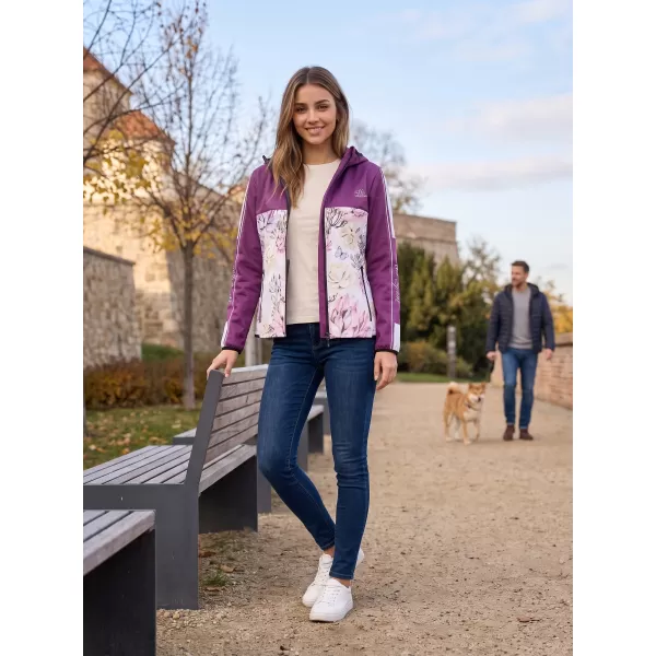  Premium-Softshelljacke für Damen ALTISPORT VOJ/ALW008JACK01 BURGUND 
