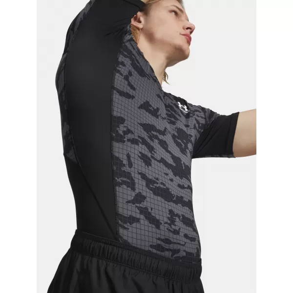  Herren-T-Shirt UNDER ARMOUR HG PRINTED SS 6009657-001 SCHWARZ 