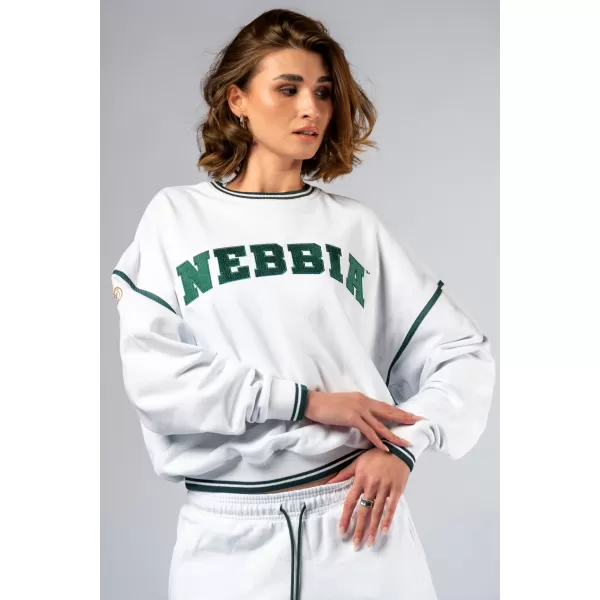  Lounge-Sweatshirt CLUB DOR 642 WHITE Nebbia 