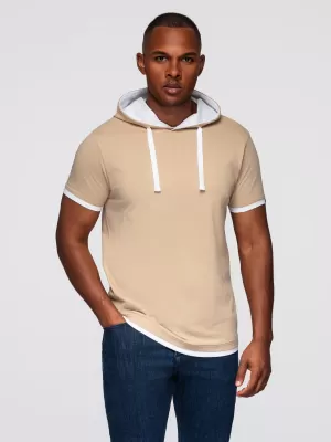Herren-T-Shirt OMBRE OM-TSCT-0256 BEIGE