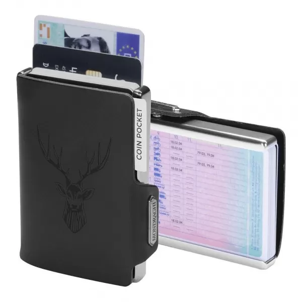  Geldbörse MONDRAGHI Silhouette Classic Deer SCHWARZ 