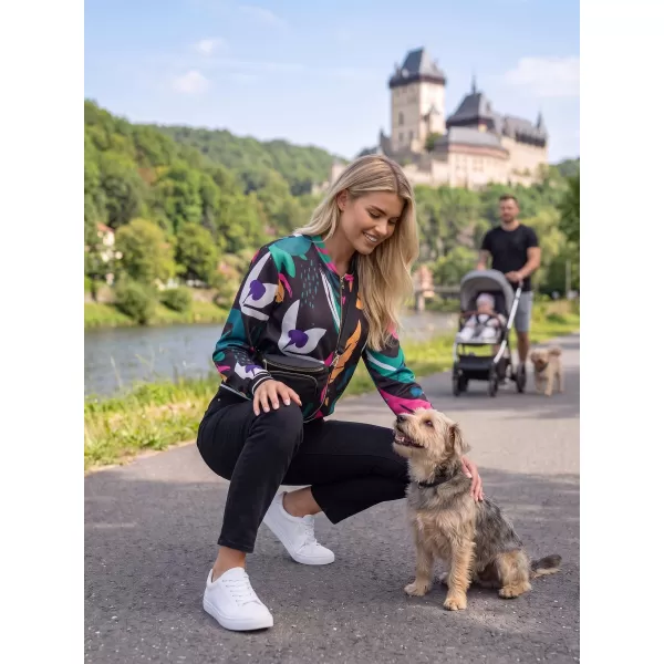  Damenjacke ALTISPORT HADARIT SCHWARZES MUSTER 