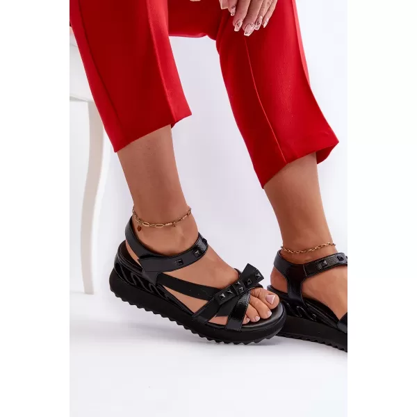  Damensandalen D&A CR956 SCHWARZ 