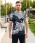 Premium-T-Shirt für Herren ALTISPORT VOJ/ALM131TR01 GRAU/SCHWARZ