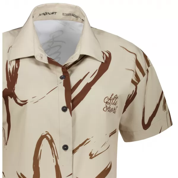  Premium-Shirt für Damen ALTISPORT VOJ/ALW049KOS01 BRAUN 