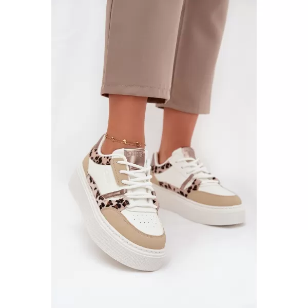  Damen-Sneaker BIG STAR SS274357 WEISS/BEIGE Big Star Shoes 