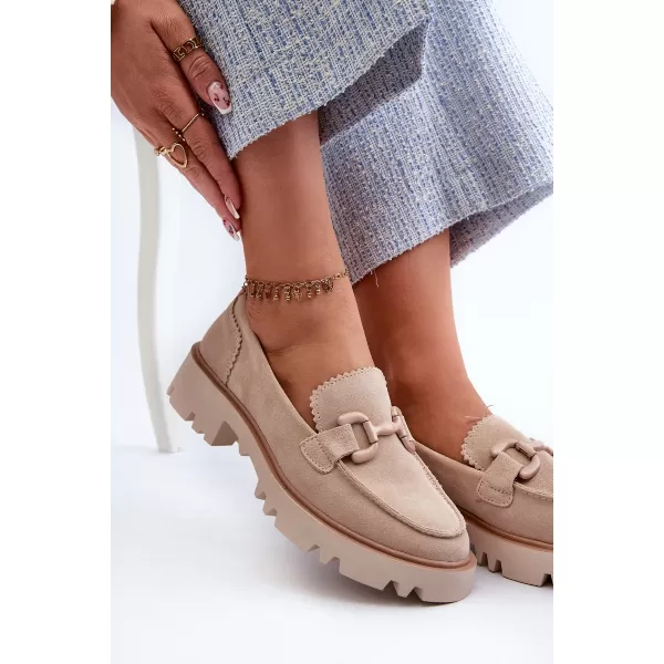  Damenmokassins D&A TW117 BEIGE 