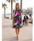 Kleid ALTISPORT HANNYA SCHWARZES MUSTER