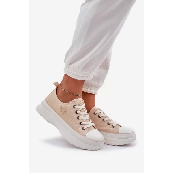  Damen-Sneaker BIG STAR NN274127 BEIGE Big Star Shoes 
