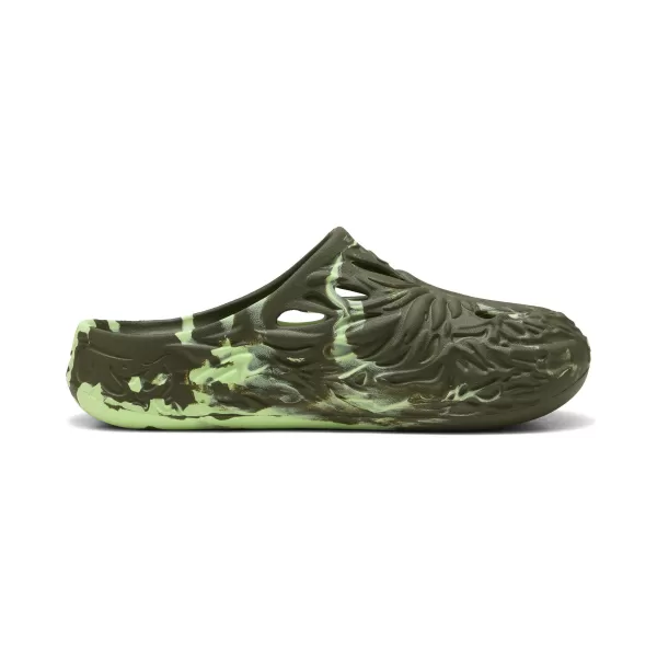  Hausschuhe PUMA MB.04 SLIDE 397665_14 DUNKLES OLIV/PRICKELNDES LICHT 